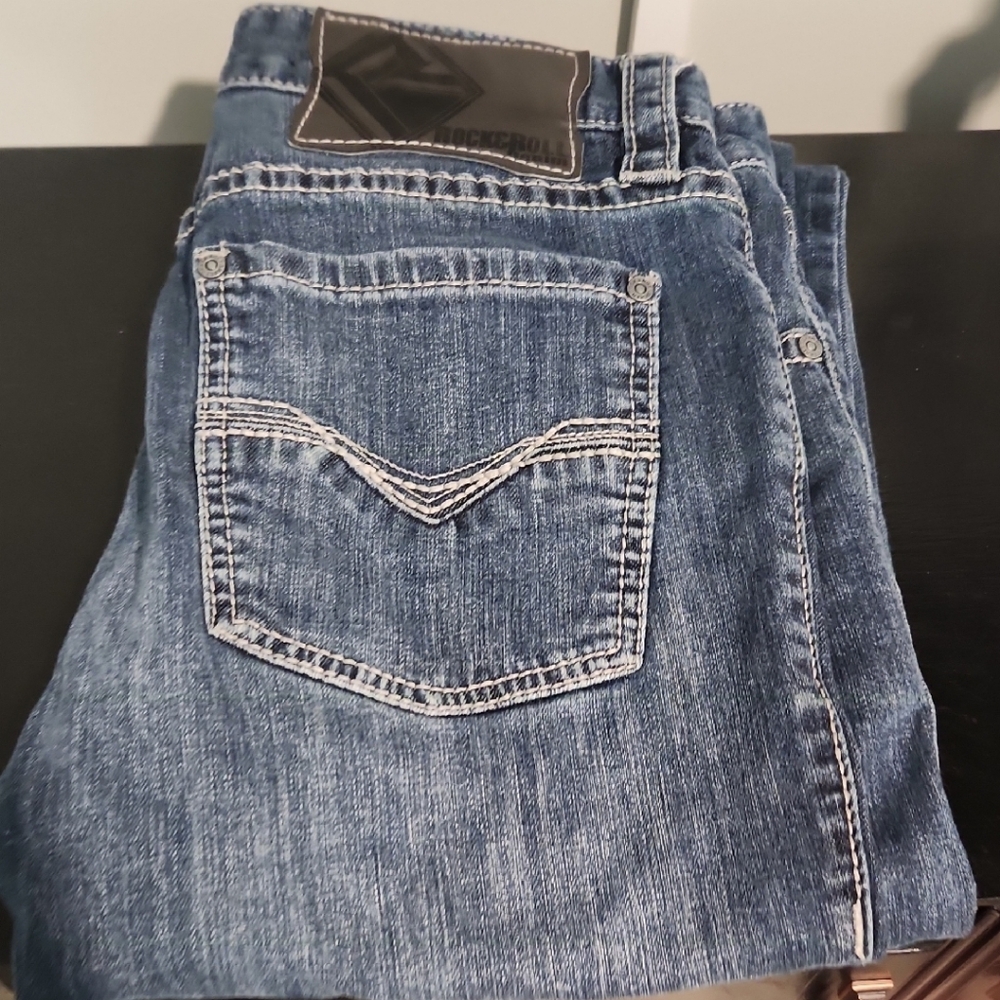 Men's Rock N Roll Slim Straight Jeans